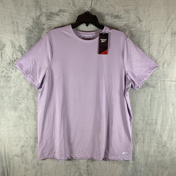 Reebok Tops - Rebook Women's T Shirt 2X Speedwick Purple‎ Performance Gym Workout Top Tee NWT